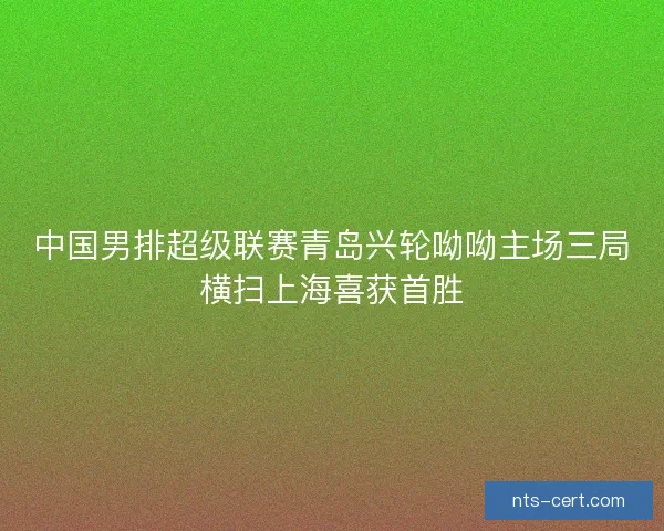 中国男排超级联赛青岛兴轮呦呦主场三局横扫上海喜获首胜 中国男排超级联赛青岛兴轮呦呦主场三局横扫上海喜获首胜